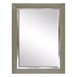 Unbranded Classic Gray Wash and Silver Beveled Glass Rectangle Accent Mirror (43.5 x 31.5 in) thumbnail 4