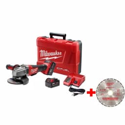 Milwaukee M18 FUEL 4-1/2 in. / 5 in. Brushless Angle Grinder Kit with 2 REDLITHIUM XC 5.0 Batteries & Charger thumbnail 1