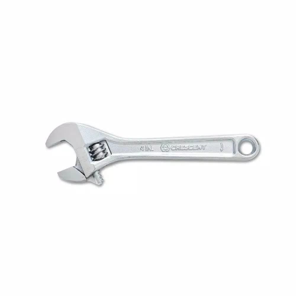Crescent 4 in. Adjustable Wrench with Hex Jaw Design