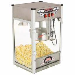 Funtime Palace Popper 8 oz. Hot Oil Kettle Popcorn Machine, Stainless Steel Countertop Popper thumbnail 1