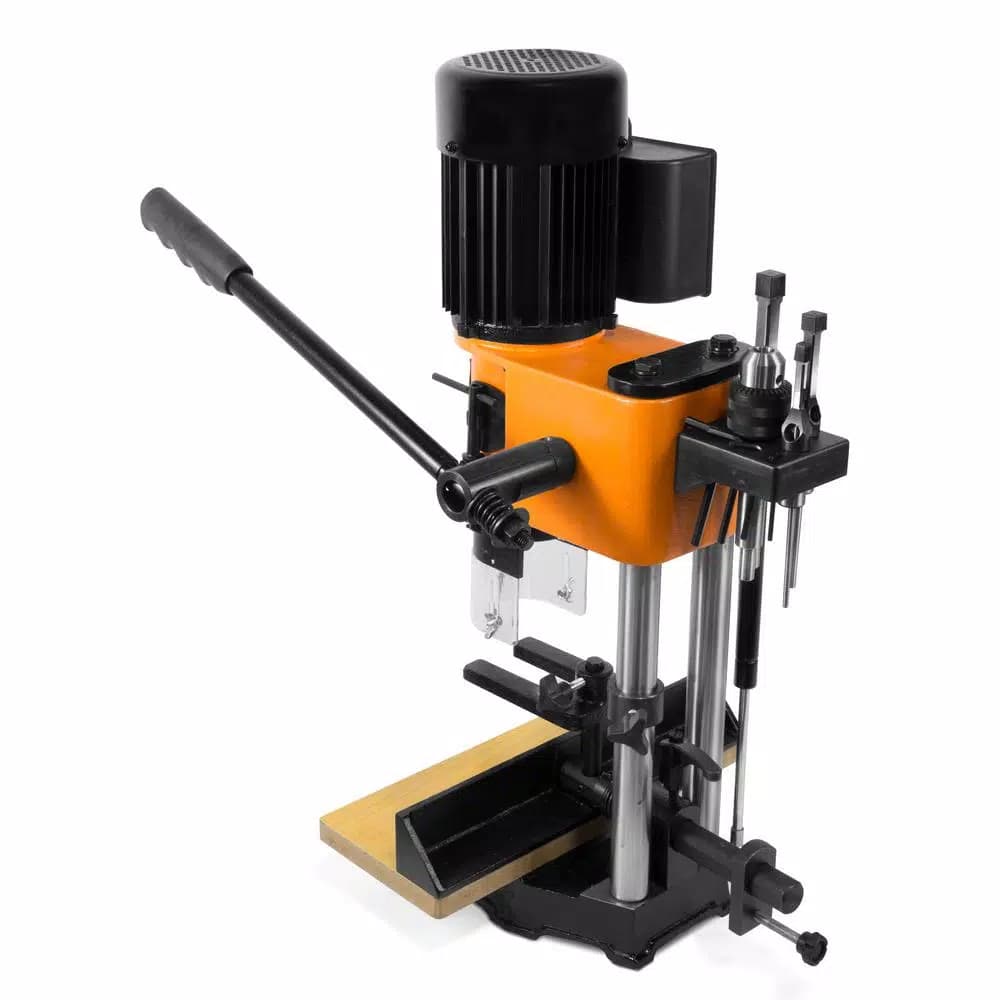 WEN 5 Amp Benchtop Cast Iron Mortiser with Chisel Bit Set