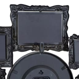 LITTON LANE 25 in. Metal Victorian Photo Frame Montage and Wall Clock with 8 Frames thumbnail 7