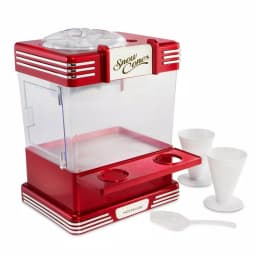 Nostalgia Retro Red Countertop Snow Cone Machine, 300 oz. Capacity Ice Crusher thumbnail 1