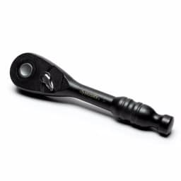 Husky 3/8 in. Drive 100-Position Stubby Ratchet, 5.5 in. Length, Black thumbnail 1