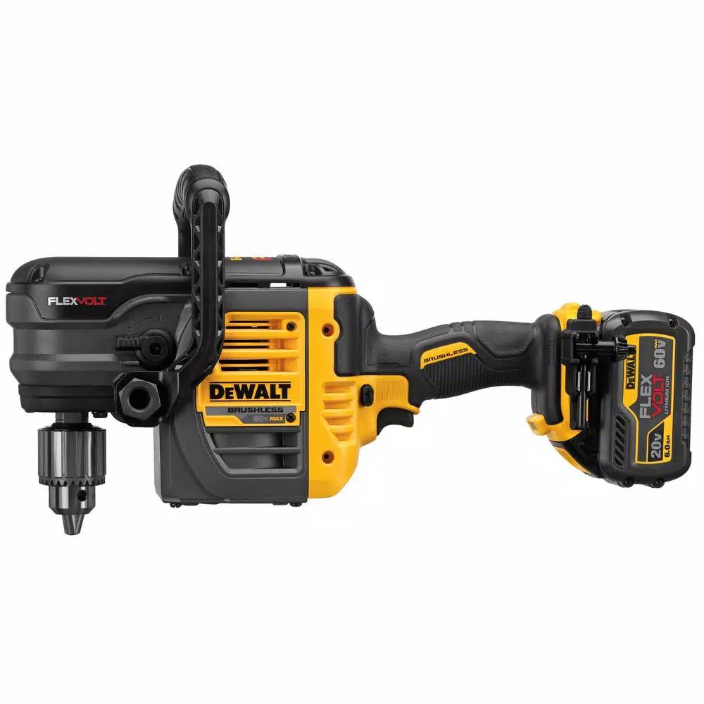 DEWALT FLEXVOLT 60V MAX Brushless Stud & Joist Drill with (2) 6.0Ah Batteries & DCS380B Reciprocating Saw Combo Kit