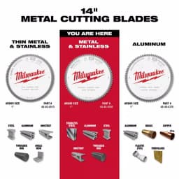Milwaukee 14 in. 72T Carbide Metal & Stainless Steel Circular Saw Blade thumbnail 4