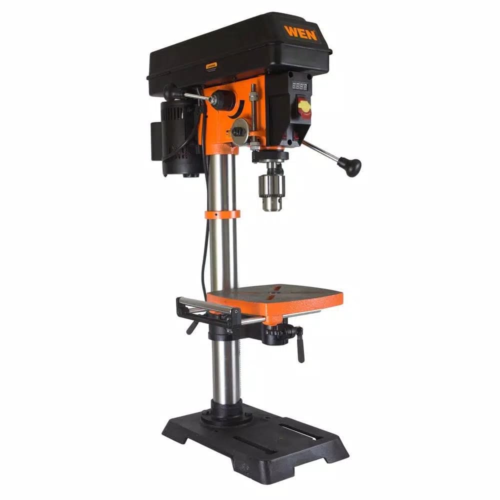 WEN 12 in. Variable Speed Drill Press with LED Digital Readout and Laser Guide