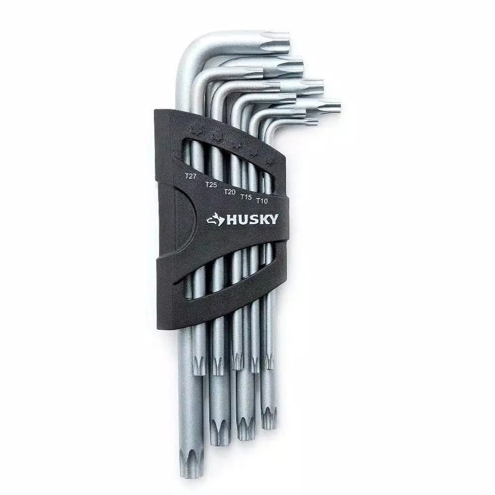 Husky 9-Piece Magnetic Tamperproof Torx L-Key Set