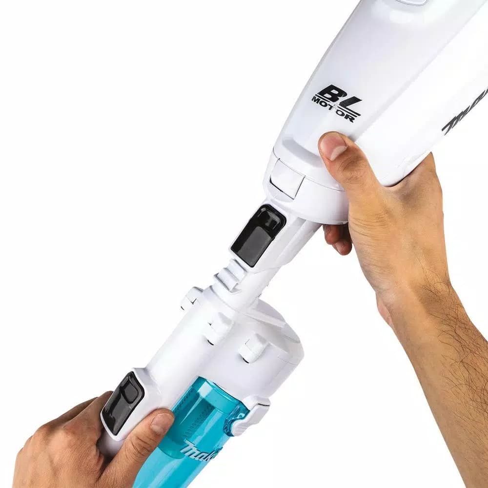 Makita White Cyclonic Vacuum Attachment with Lock for Makita 18V Vacuum Models XLC03 and XLC05