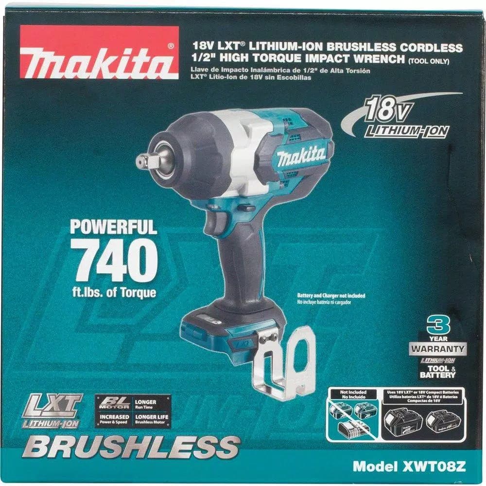 Makita 18V LXT Brushless 1/2 in. High Torque 3-Speed Impact Wrench (Tool-Only)