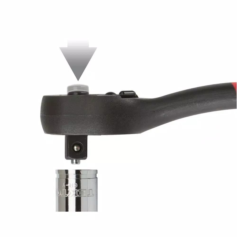 TEKTON 1/4 in. Drive 5 in. Composite Ratchet with 72-Tooth Gear