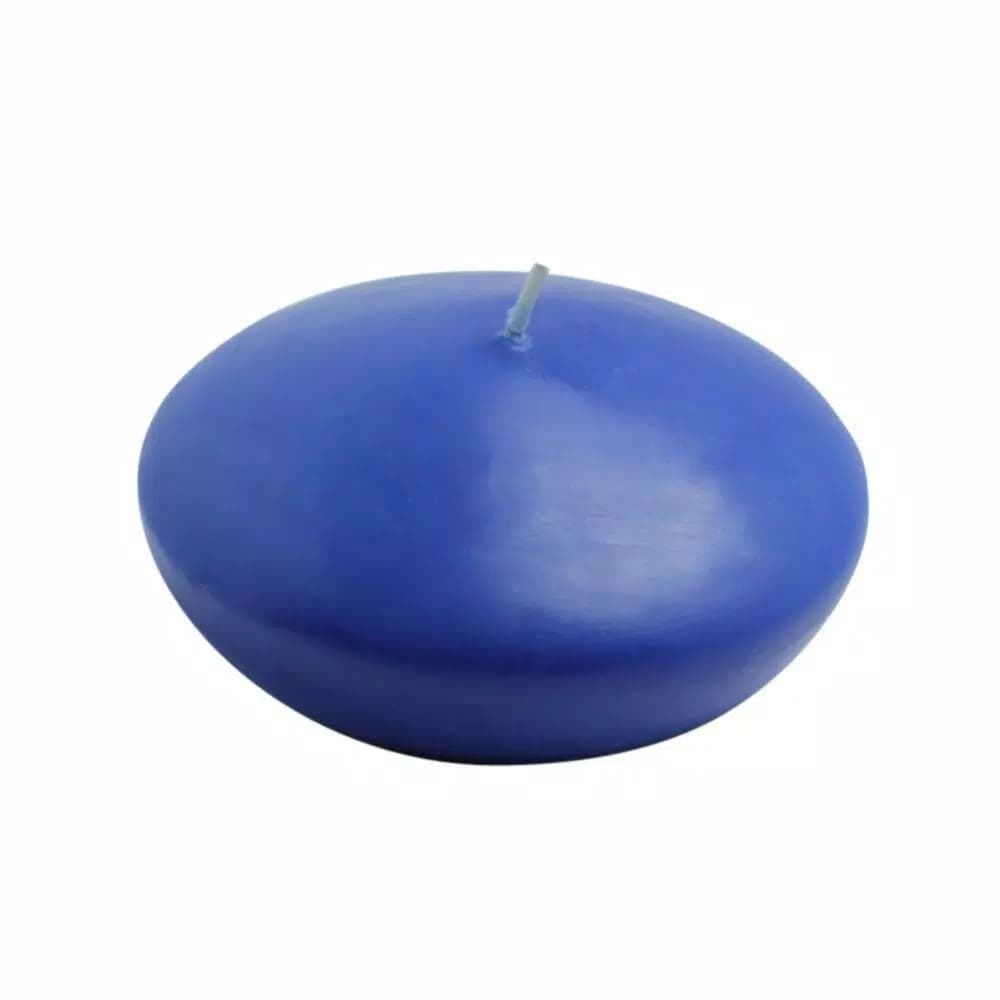 Zest Candle 4 in. Blue Paraffin Floating Candles, 3-Box Set
