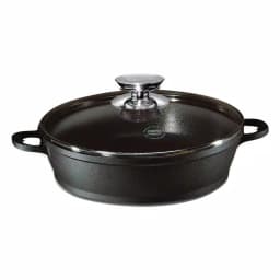 Berndes Vario Click 4 Qt. Induction Round Saute Casserole with Lid, Black thumbnail 1