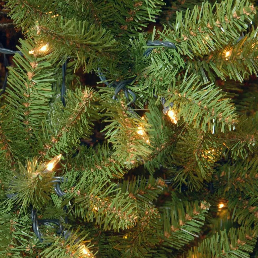 National Tree Company 7 ft. Kingswood Fir Pencil Artificial Christmas Tree with 300 Warm White Clear Lights