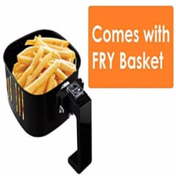 Ovente 3.2 Qt. White Air Fryer with Grill Pan and Non-Stick Basket, 1400W, 6 Presets thumbnail 3