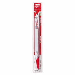 Milwaukee AX 12 in. 5 TPI Wood & Nail-Embedded Wood Reciprocating Saw Blades (5-Pack) thumbnail 2