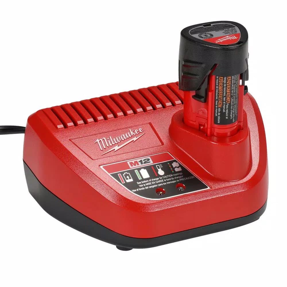 Milwaukee M12 12V Lithium-Ion Cordless 3-Tool Combo Kit with Free Right Angle Drill