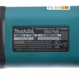 Makita 4-1/2 in. Corded Angle Grinder, 7.5 Amp, 11,000 RPM with Grinding Wheel thumbnail 9