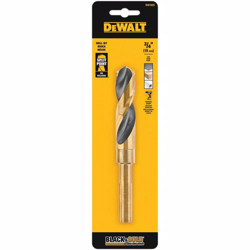 DEWALT 3/4 in. Black Oxide Twist Drill Bit with 1/2 in. Shank