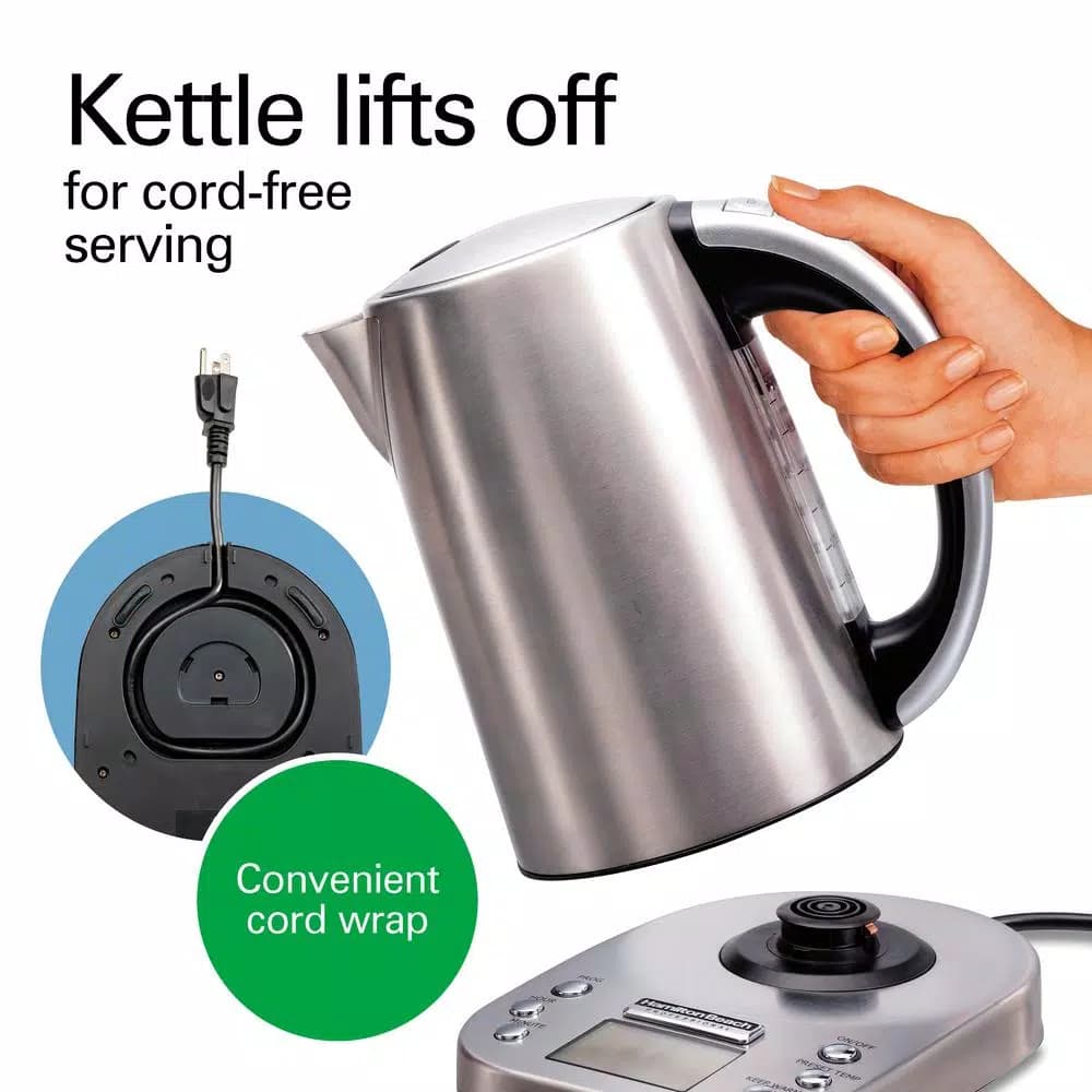 Hamilton Beach Professional 1.7L Stainless Steel Digital Electric Tea Kettle