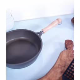 Berndes Tradition 4.25 Qt. Cast Aluminum Nonstick Saute Pan with Glass Lid, Gray thumbnail 3