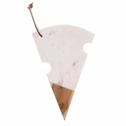 3R Studios Marble and Acacia Wood Cheese Slice Shaped Cutting Board thumbnail 2