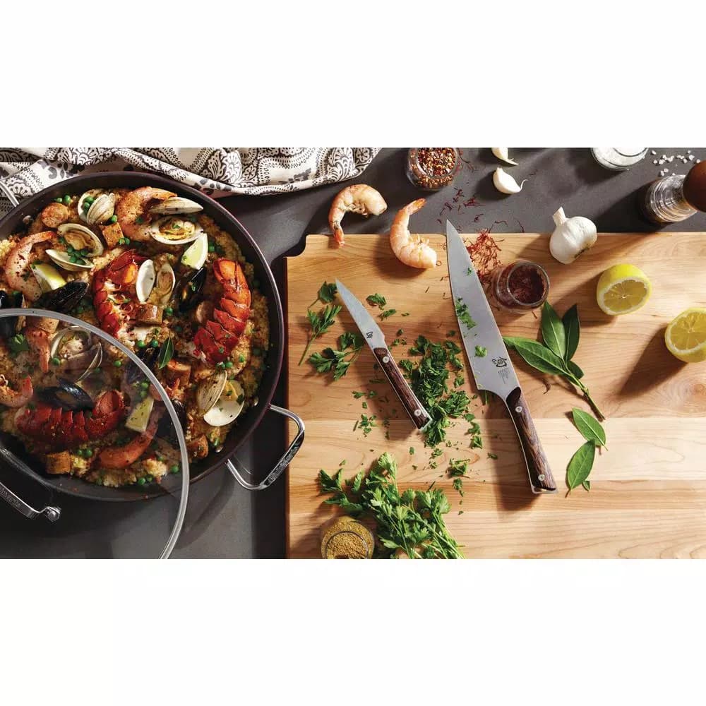 Cuisinart 15 in. Stainless Steel Nonstick Grill Pan with Glass Lid, Red