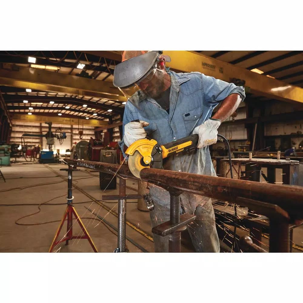 DEWALT 13 Amp Brushless 6 in. Corded Angle Grinder with Adjustable Cut-Off Guard