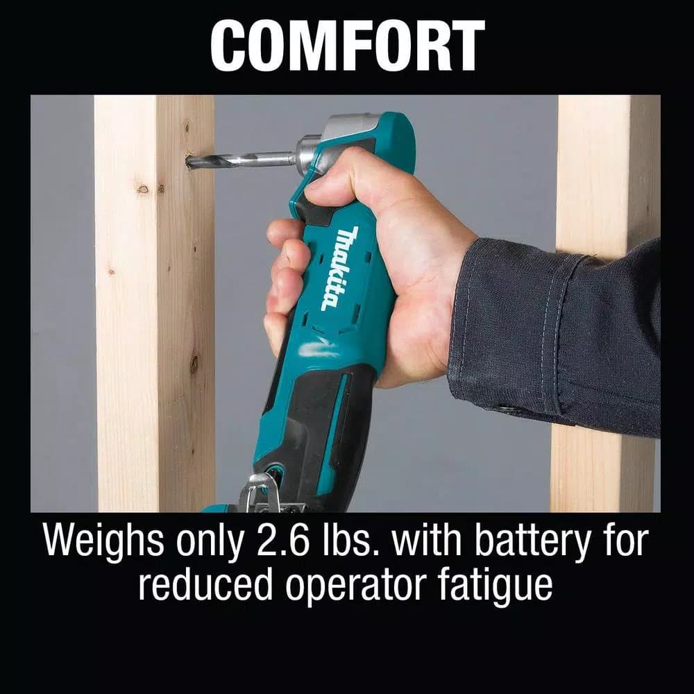 Makita 12V MAX CXT Lithium-Ion Cordless 3/8 in. Right Angle Drill Kit (2.0 Ah)
