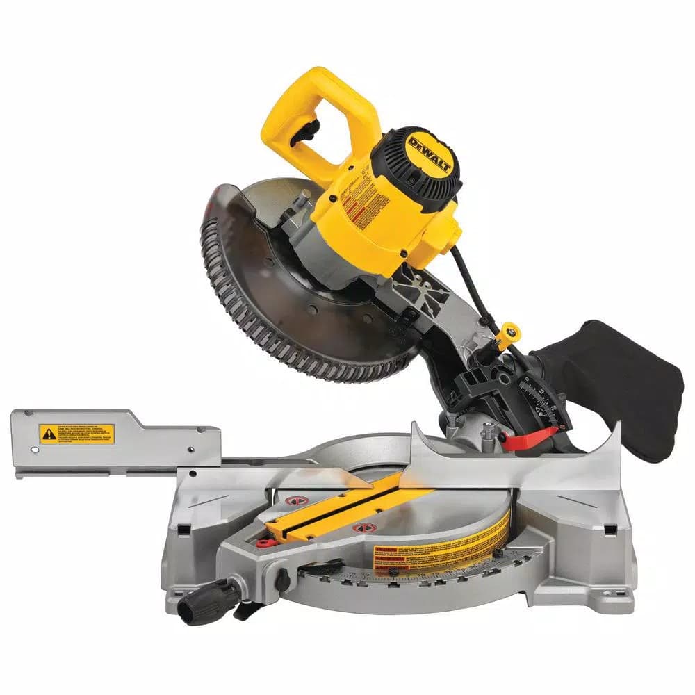 DEWALT 10 in. 15 Amp Corded Compound Single Bevel Miter Saw with Heavy-Duty Miter Saw Stand Bundle