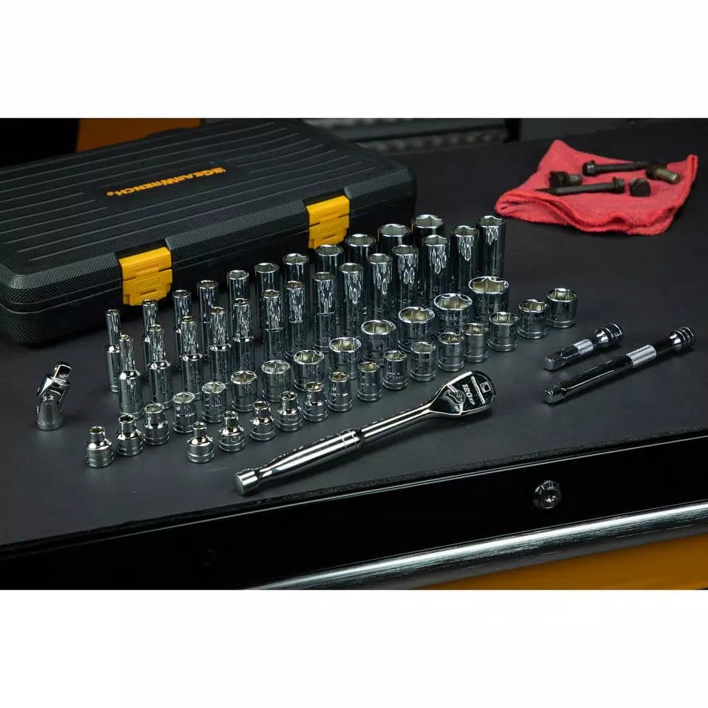 GearWrench 56-Piece 3/8 in. 120XP SAE/Metric Standard and Deep Mechanics Tool Set