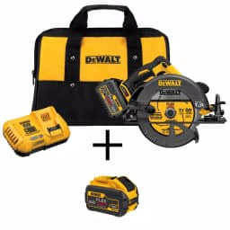 DEWALT DCS575T1 FLEXVOLT 60V MAX 7-1/4 in. Brushless Circular Saw Kit with (2) Batteries and Charger thumbnail 1