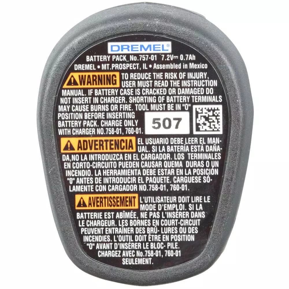 Dremel 7.2V NiCad Rechargeable Battery Pack for 7700 Rotary Tools