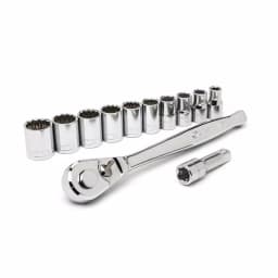 Crescent 12-Piece 1/2 in. Drive 12-Point Ratchet and Socket Set, SAE thumbnail 1
