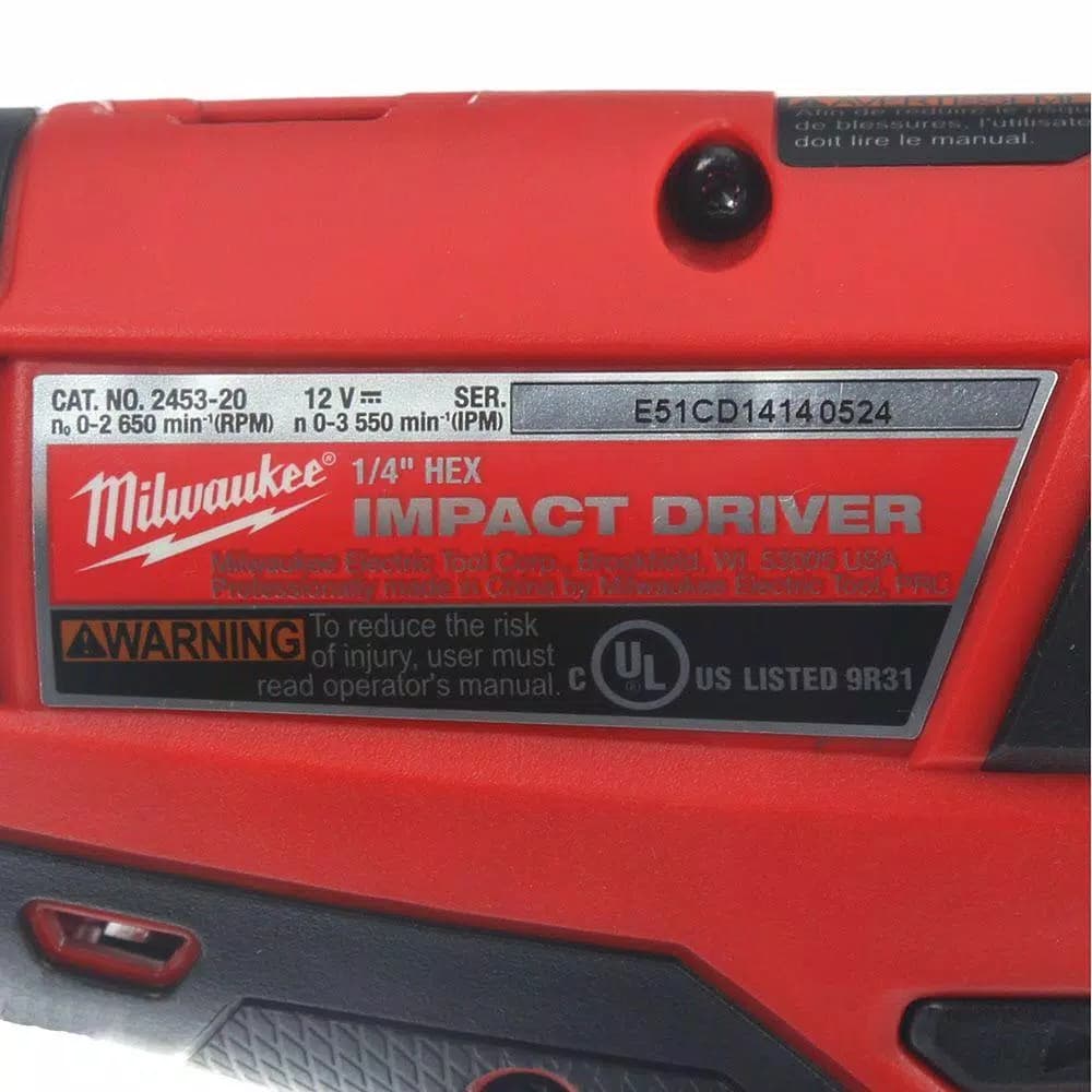 Milwaukee M12 FUEL 1/4 in. Hex Brushless Cordless Impact Driver Kit with (2) 2.0 Ah Batteries, Charger & Case