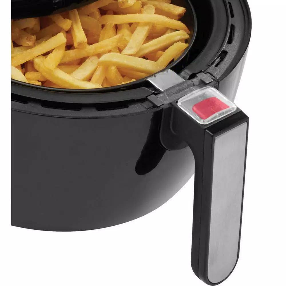 Professional Series Cool Touch 3.38 Qt. Air Fryer, 1500W Compact Countertop Fryer - Black