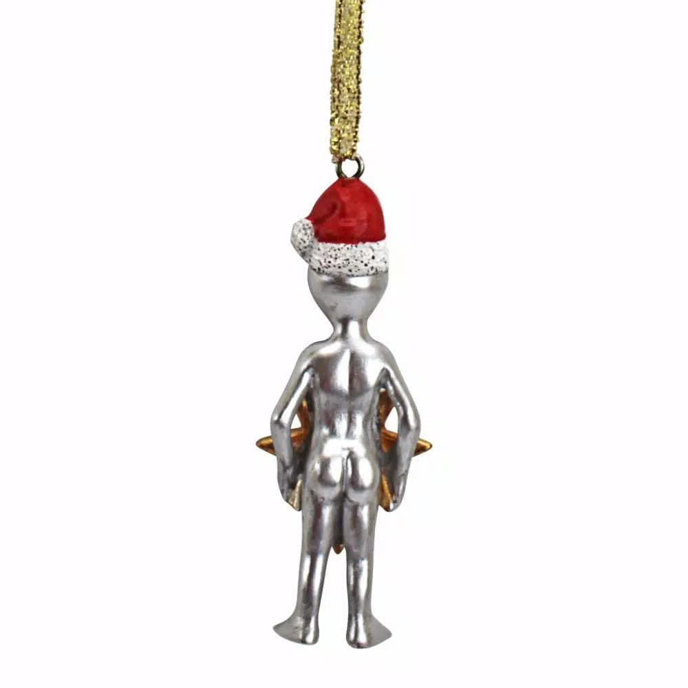 Design Toscano Wiseman Star Christmas Alien Holiday Ornament Set, 3-Piece