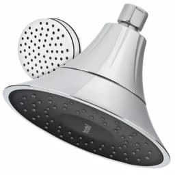 Brondell VivaSpring 6.5 in. Single Wall Mount Fixed Rain Shower Head with KDF Filtration, Chrome thumbnail 1