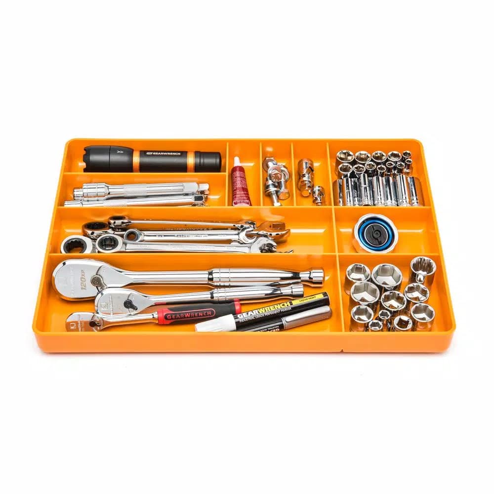 GearWrench Universal Tool Tray, 10-Slot Organizer for Wrenches and Hardware