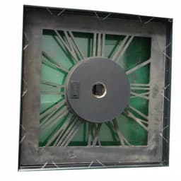 Yosemite Home Decor Golden Gears Antique Silver Square Wall Clock with Interlocking Brass Gears thumbnail 2