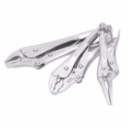 Husky 3-Piece Locking Pliers Set with Long Nose and Heat-Treated Jaws thumbnail 2