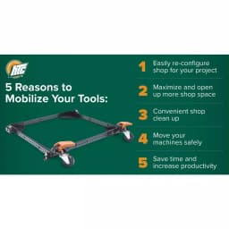 HTC-2000 Steel Universal Mobile Base for Power Tools thumbnail 2