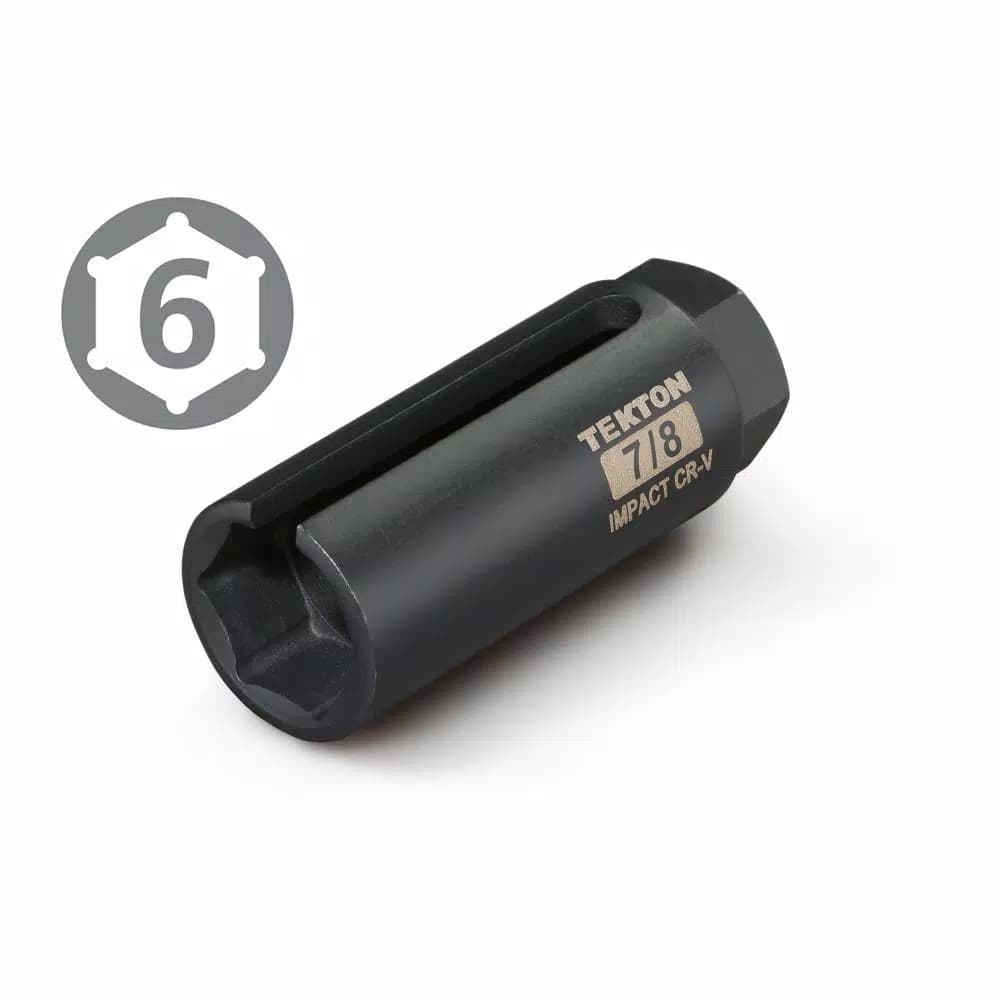 TEKTON 7/8 in. Oxygen Sensor Socket, 3/8 in. Drive, 6-Point
