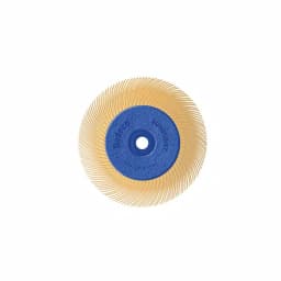 Dedeco Sunburst 6 in. TC Radial Discs - 1/2 in. Arbor - X-Fine 6 Micron Thermoplastic Polishing Tool thumbnail 1