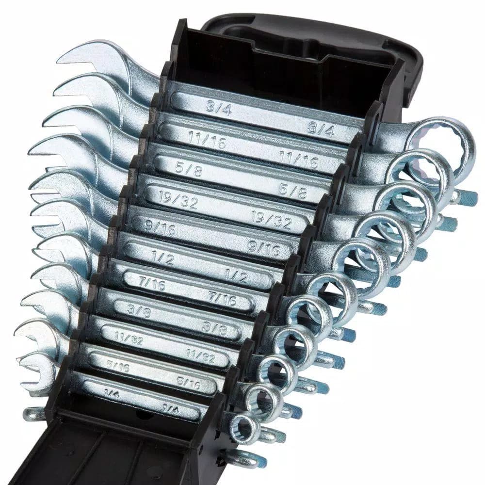 Stalwart 22-Piece SAE and Metric Wrench Set with Carrying Case, Chrome Vanadium Steel