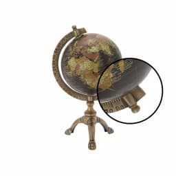LITTON LANE 12 in. Vintage Globe with Oil-Rubbed Bronze Tripod Base thumbnail 3