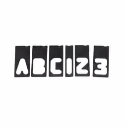 Milescraft 1-1/2 in. Horizontal Sign Making Letter and Number Template Set, 42-Piece thumbnail 1