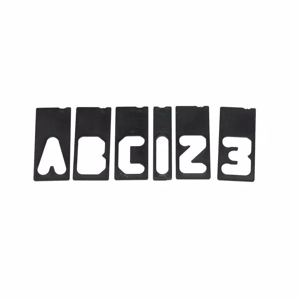 Milescraft 1-1/2 in. Horizontal Sign Making Letter and Number Template Set, 42-Piece