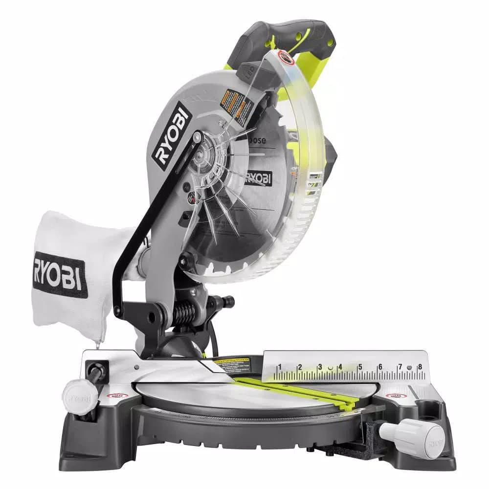 RYOBI 10 in. Compound Miter Saw with LED Cutline Indicator, 14 Amp, Corded