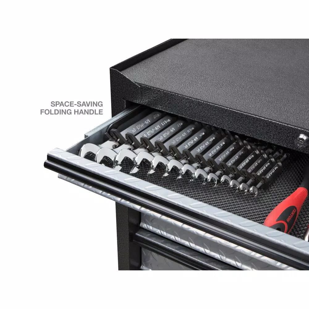 TEKTON 13-Tool Store-and-Go Wrench Rack Keeper, Black